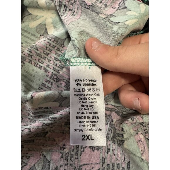 Lularoe Nicole Retro 80's Colorful Stretch Dress Size 2XL  Artsy Skater City NWT - Picture 10 of 13